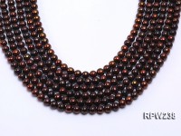 Wholesale 7-8mm Black Round Freshwater Pearl String