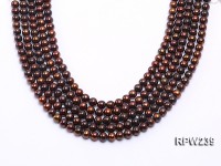 Wholesale 8mm Brown Round Freshwater Pearl String