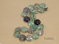 9x20mm Fluorite Beads Necklace