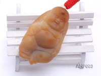 80x50x30mm Exquistely Carved Natural Agate Hand Piece in Buddha Shape