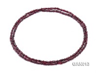 Natural 4mm-4x9mm Garnet Necklace