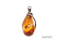 43x19mm Natural Amber Pendant