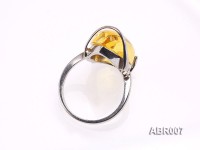 8.5mm Natural Amber Ring
