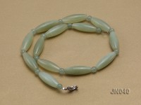6.5-10.5x30mm Green Aventurine Jade Necklace