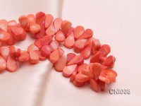 12x7x4mm Orange Drop-shaped Coral Necklace