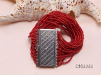 Multi-strand 2.5mm Red Coral Bracelet