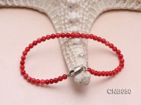 4mm Red Coral Bracelet