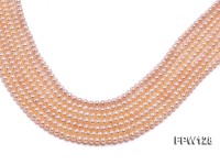 Wholesale  5X5.5mm pink Flat Pearl String
