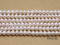 Wholesale  5.5×6.5mm   Flat Round Pearl String