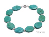 40x30mm Green Irregular Turquoise Necklace