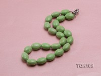 18x10mm Green Oval Turquoise Necklace
