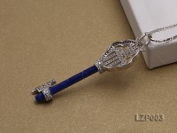 45x15mm Lapis Lazuli Pendant with Sterling Silver Bail