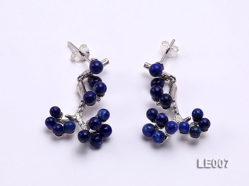30x15mm Lapis Lazuli Earrings with Sterling Silver Studs