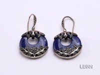 20mm Lapis Lazuli Earrings with Sterling Silver Studs
