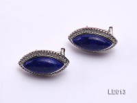 22x13mm Lapis Lazuli Earrings with Sterling Silver Studs