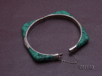 12x7mm Green Turquoise Bracelet
