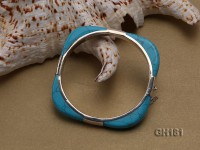 10x7mm Blue Turquoise Bracelet