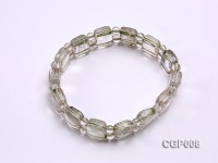 10x12x6mm Green Phantom Crystal Beads Elastic Bracelet