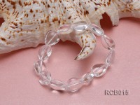 14x12mm Drop-shaped Rock Crystal Beads Elasticated Bracelet
