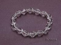 13x9mm Irregular Rock Crystal Beads Elasticated Bracelet