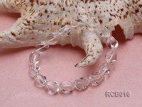 13x9mm Irregular Rock Crystal Beads Elasticated Bracelet