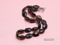 18x13x7mm Irregular Faceted Smoky Quartz Beads Necklace