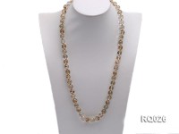 10mm Round Rutilated Quartz Beads Elasticated Necklace