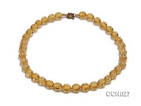 10x11mm Irregular Citrine Beads Necklace