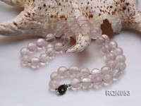 10mm Round Rose Quartz Beads Necklace