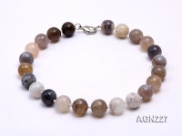 18mm Multicolor Round Agate Necklace