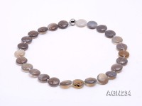 16.5mm Disc-shaped Agate Necklace