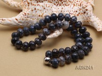 13.5×9.5mm Multi-color Faceted Agate Necklace