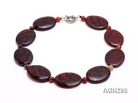 40x30mm Oval Agate Necklace