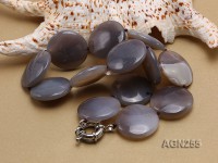 30mm Disc-shaped Agate Necklace