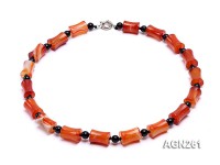 20x13mm Red Agate Necklace
