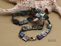 14x14mm Oval Abalone Shell Necklace