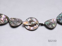 22×18-32x26mm Oval Abalone Shell Necklace