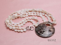 10mm White Shell Pieces Necklace