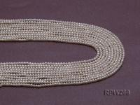 Wholesale 3mm Classic White Round Freshwater Pearl String