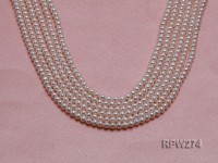 Wholesale 3-4mm Classic White Round Freshwater Pearl String