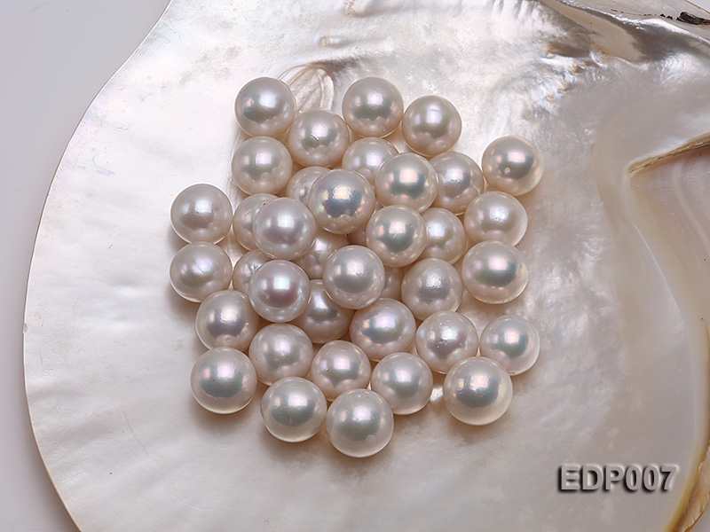 14-15mm White Round Loose Edison Pearl