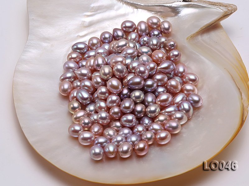 10*13mm Drop-shaped Lavender Freshwater Loose Pearl