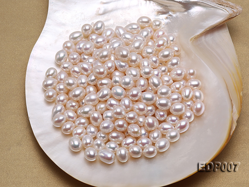 10*13mm Drop-shaped White Freshwater Loose Pearl