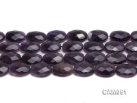 Wholesale 9x18x24mm Oval Faceted Amethyst Beads Loose string