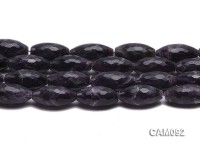 Wholesale 15x30mm Oval Faceted Amethyst Beads Loose string