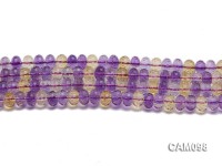 Wholesale 6x8mm Wheel-shaped Faceted Ametrine Beads Loose String