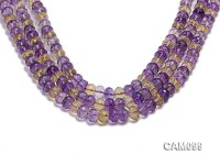 Wholesale 8x10mm Wheel-shaped Faceted Ametrine Beads Loose String