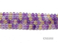 Wholesale 8x10mm Wheel-shaped Faceted Ametrine Beads Loose String