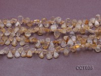 Wholesale 8x10mm mm Drop-shaped Citrine Pieces Loose String