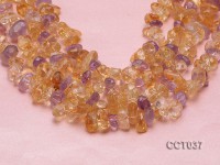 Wholesale 10x15mm Irregular Faceted Ametrine Beads String